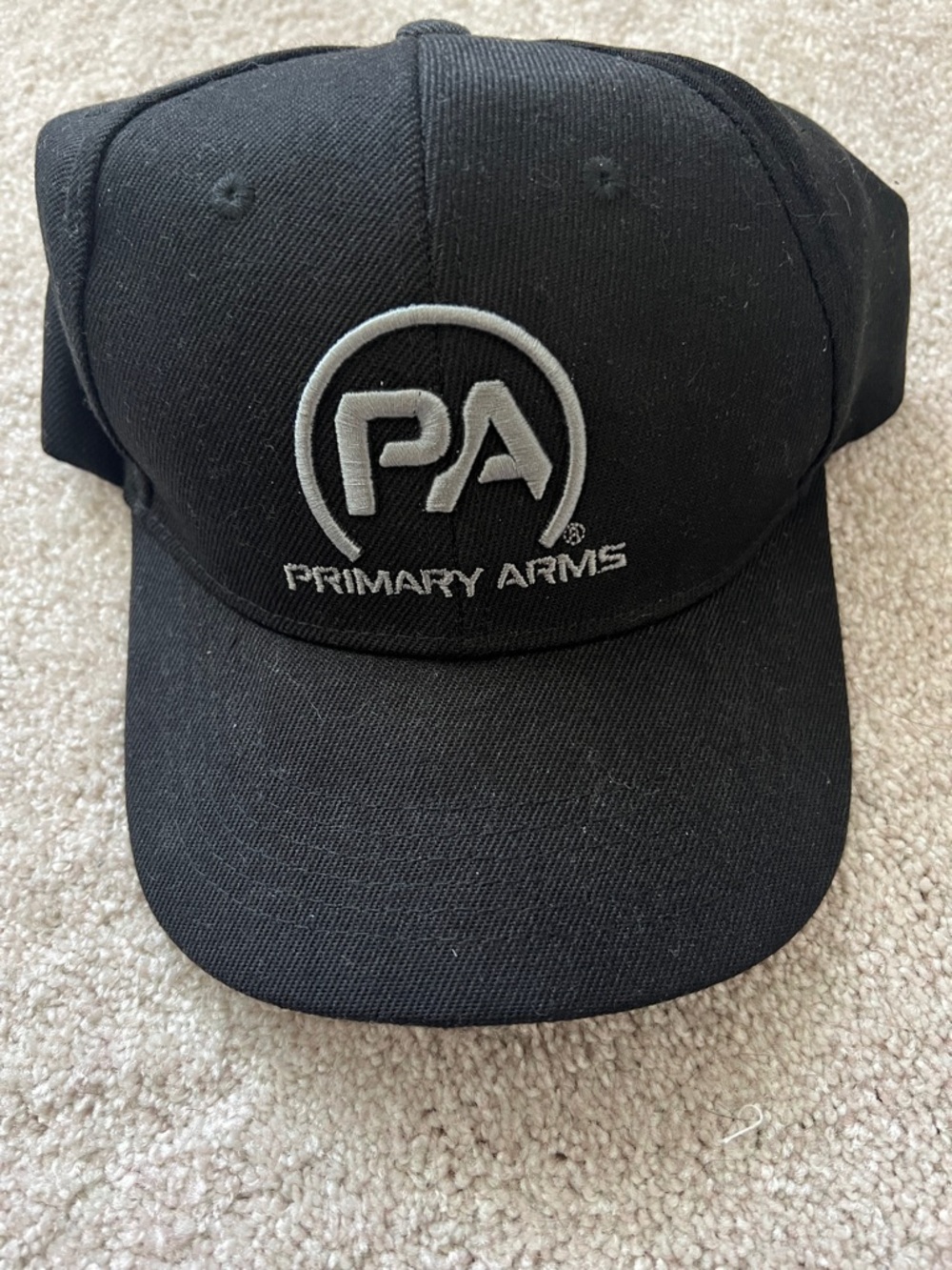 Primary Black Hat with White PA Emblem